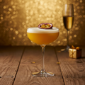 Superstar Martini with single champagne flute